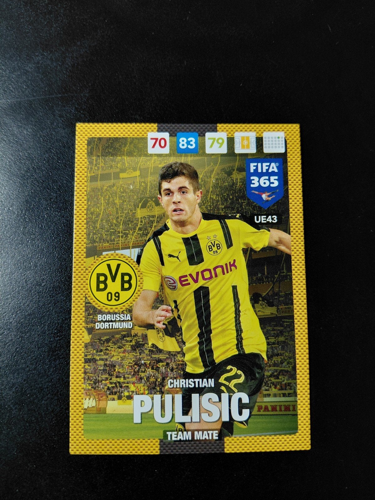 Christian pulisic ROOKIE (dortmund) panini 2017 update, Verzenden, Nieuw, Buitenlandse clubs, Poster, Plaatje of Sticker