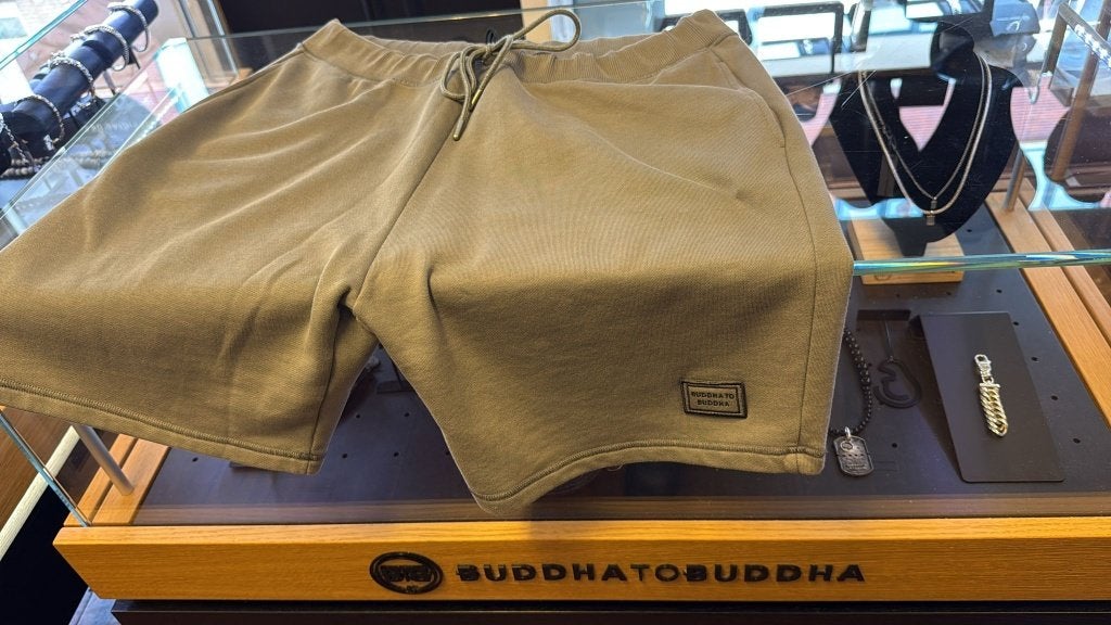 BUDDHA TO BUDDHA KORTE JOGGINGBROEK, ARMY, MAAT XL € 49,95, Ophalen of Verzenden, BUDDHA TO BUDDHA, Groen, Maat 56/58 (XL)