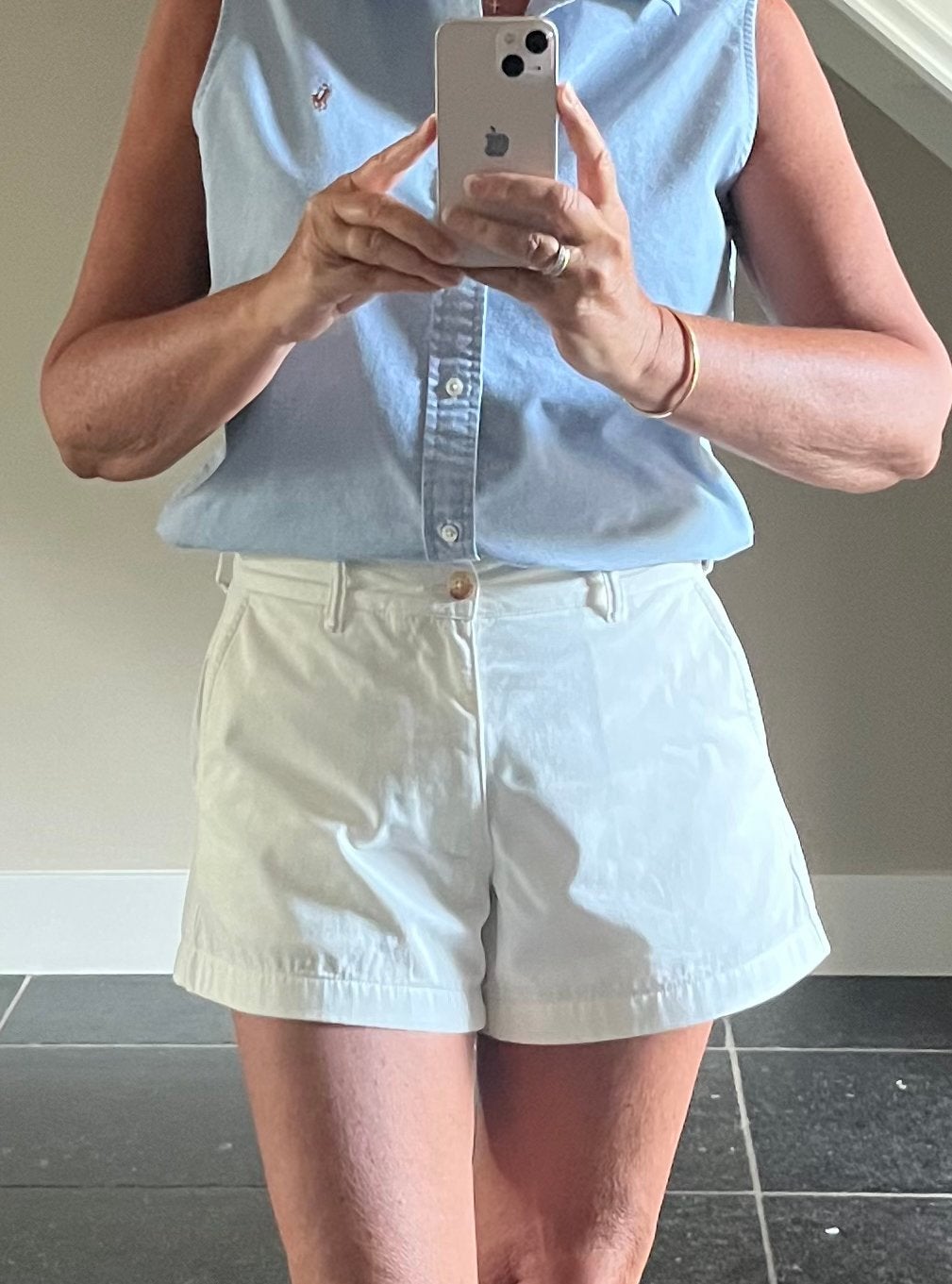 Polo Ralph Lauren Witte (offwhite) Shorts - Maat 4, 36 (S), Kleding | Dames, Broeken en Pantalons, Kort, Verzenden, Wit, Zo goed als nieuw