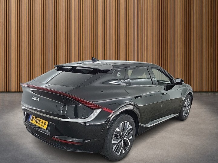 Kia Ev6 Plus 77.4 kWh 3-Fase 1e-Eig. & Dealer-Onderh BOVAG-G, Auto's, Achterwielaandrijving, Gebruikt, Zwart, Zwart