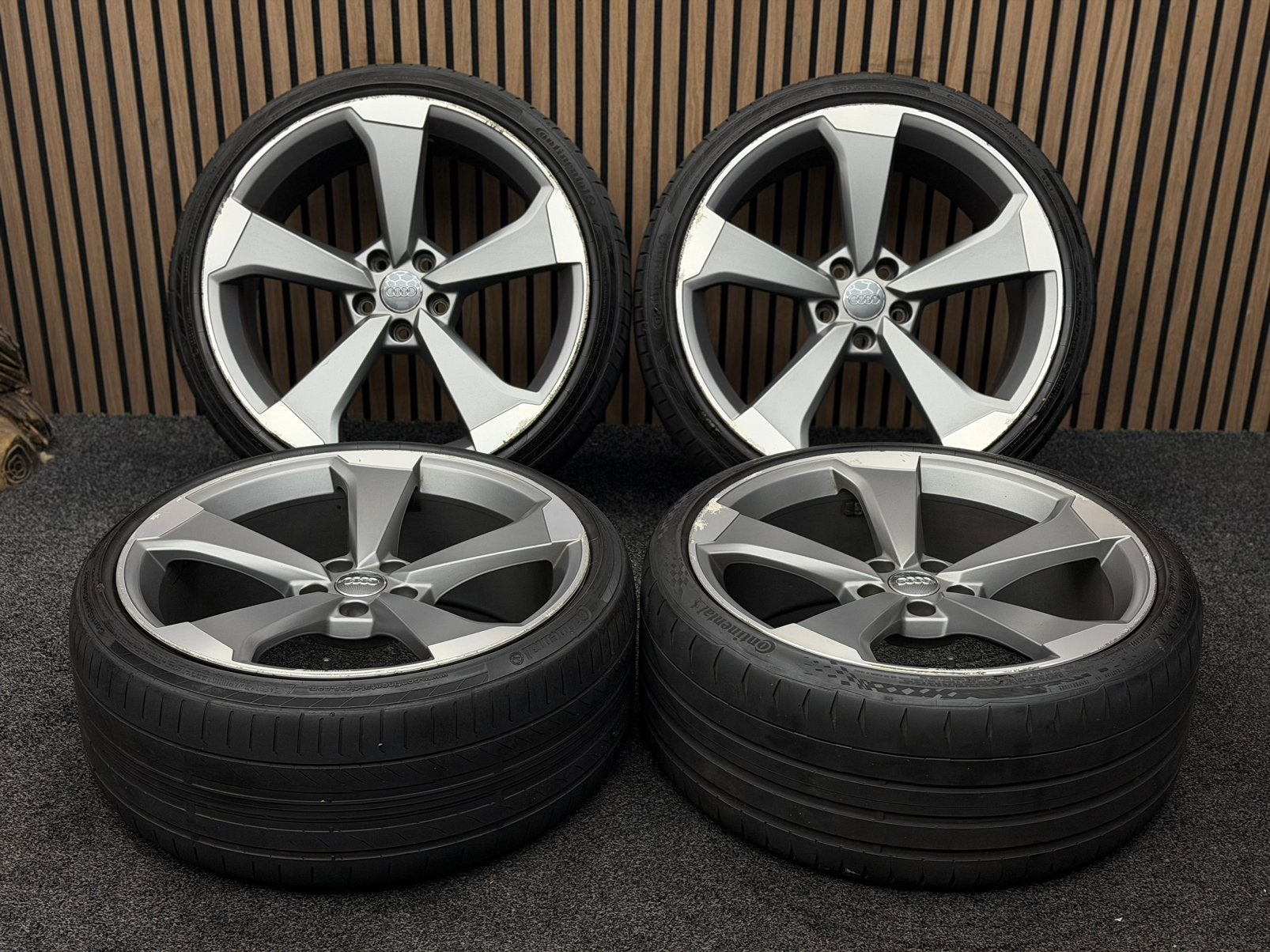 Originele 20 inch Audi Sport A5 S5 8W 5x112 ET34 Continental, Auto-onderdelen, Banden en Velgen, Ophalen, Banden en Velgen, .