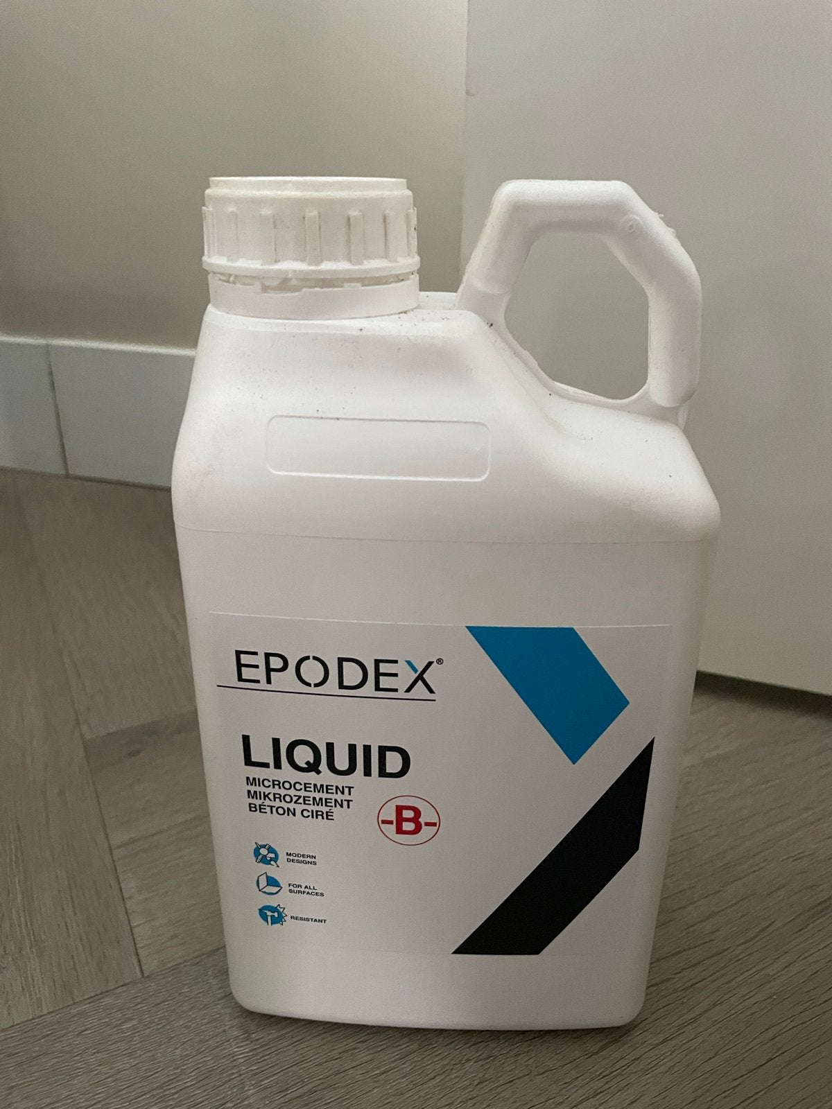 Epodex Microcement set: Liquid, Fine Cement, Pigment (Zand), Ophalen, Beige, Minder dan 5 liter, Verf