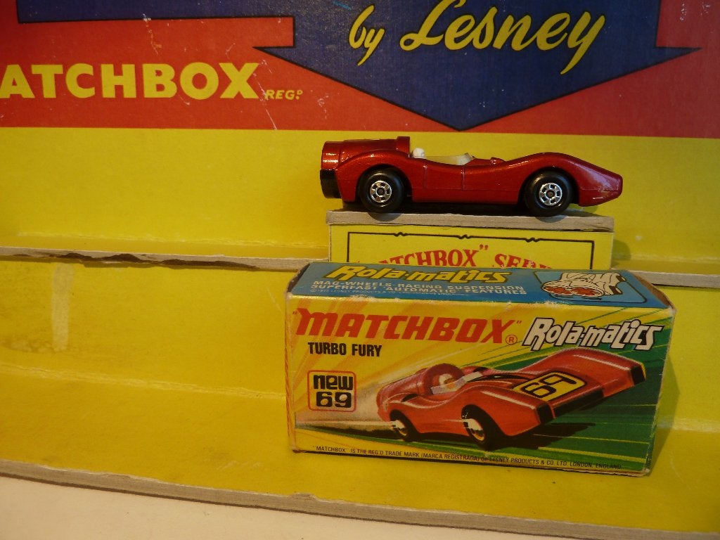 MATCHBOX: no 69 "'ROLA-MATICS"   TURBO FURY   & MINT-BOXED, Ophalen of Verzenden, Nieuw, Auto