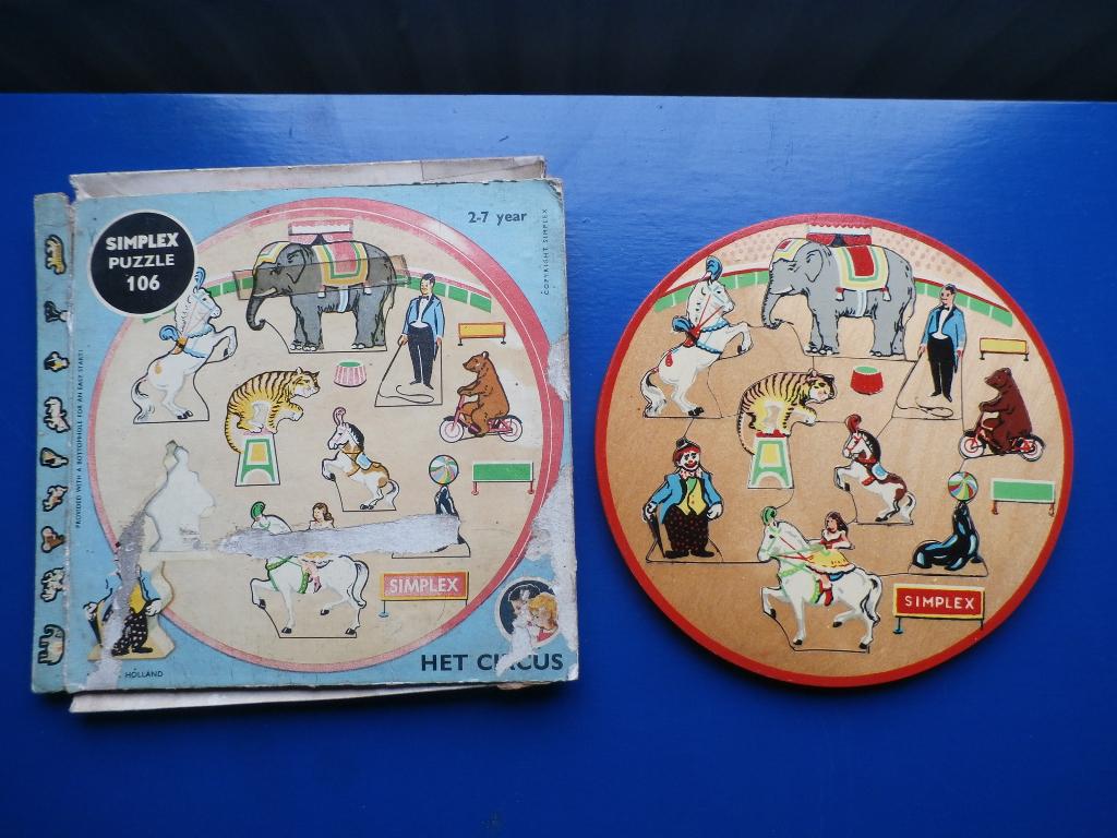 Simplex + puzzle + nr. 106 + Het circus + Arnhem-Zuid +12,50, Ophalen of Verzenden
