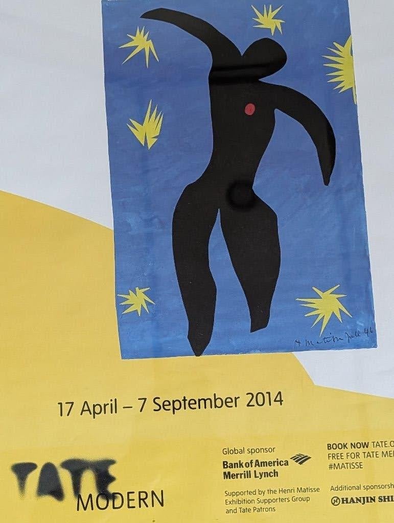 Ingelijste Henri Matisse Poster Tate Modern, Antiek en Kunst, Figuren, Papier/karton, Print, Achter glas