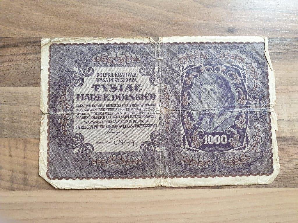 Polen 1000 Marek 1919, Verzenden, Polen, Los biljet