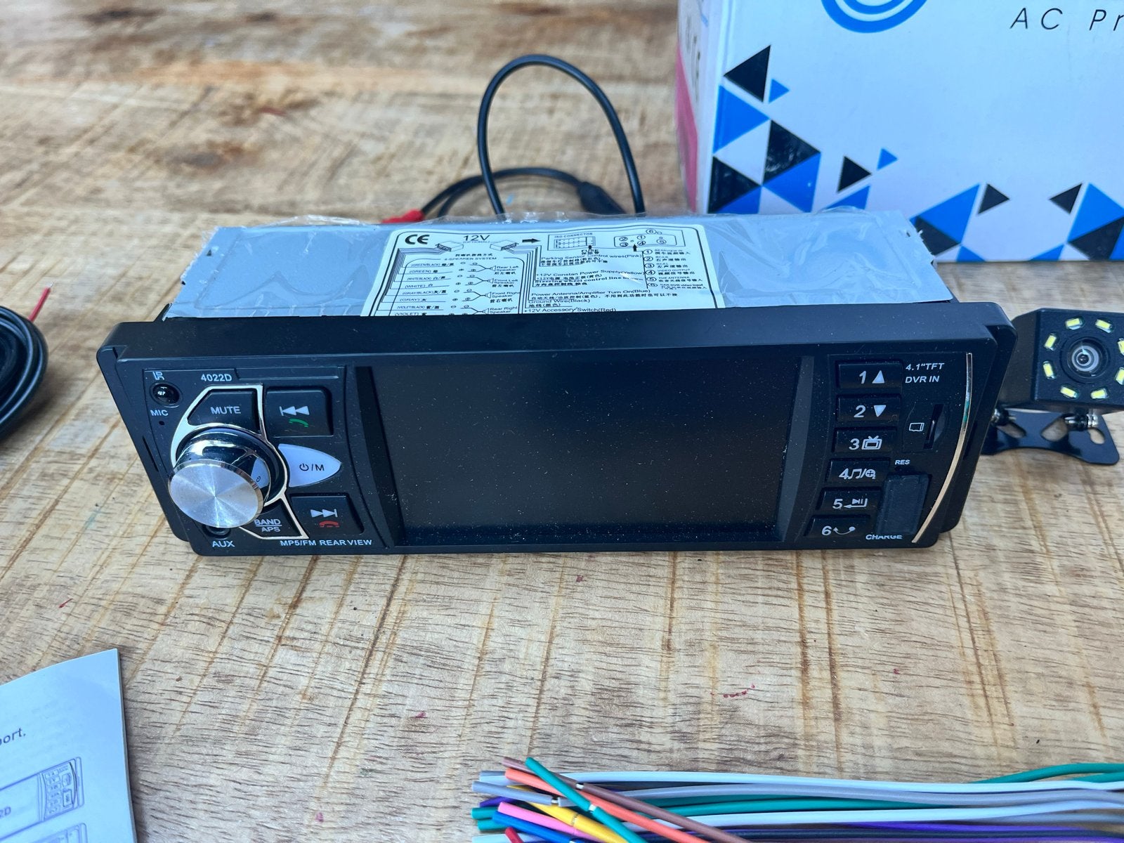 Car Audio Systeem met Bluetooth, USB, FM Radio en Achteruitr, Ophalen of Verzenden, Nieuw