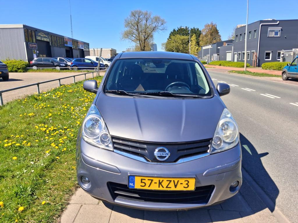 Nissan Note 1.4 Acenta -Met nieuwe APK mogelijk! (bj 2010), Voorwielaandrijving, Gebruikt, 4 cilinders, Blauw