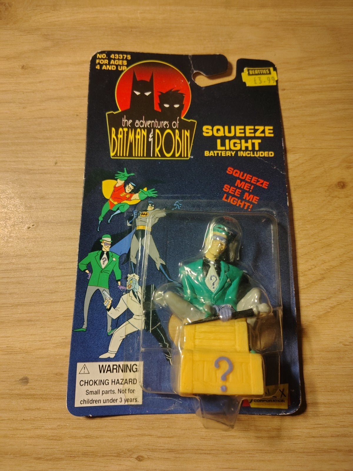 Batman The Riddler Squeeze Light 1994, Ophalen of Verzenden