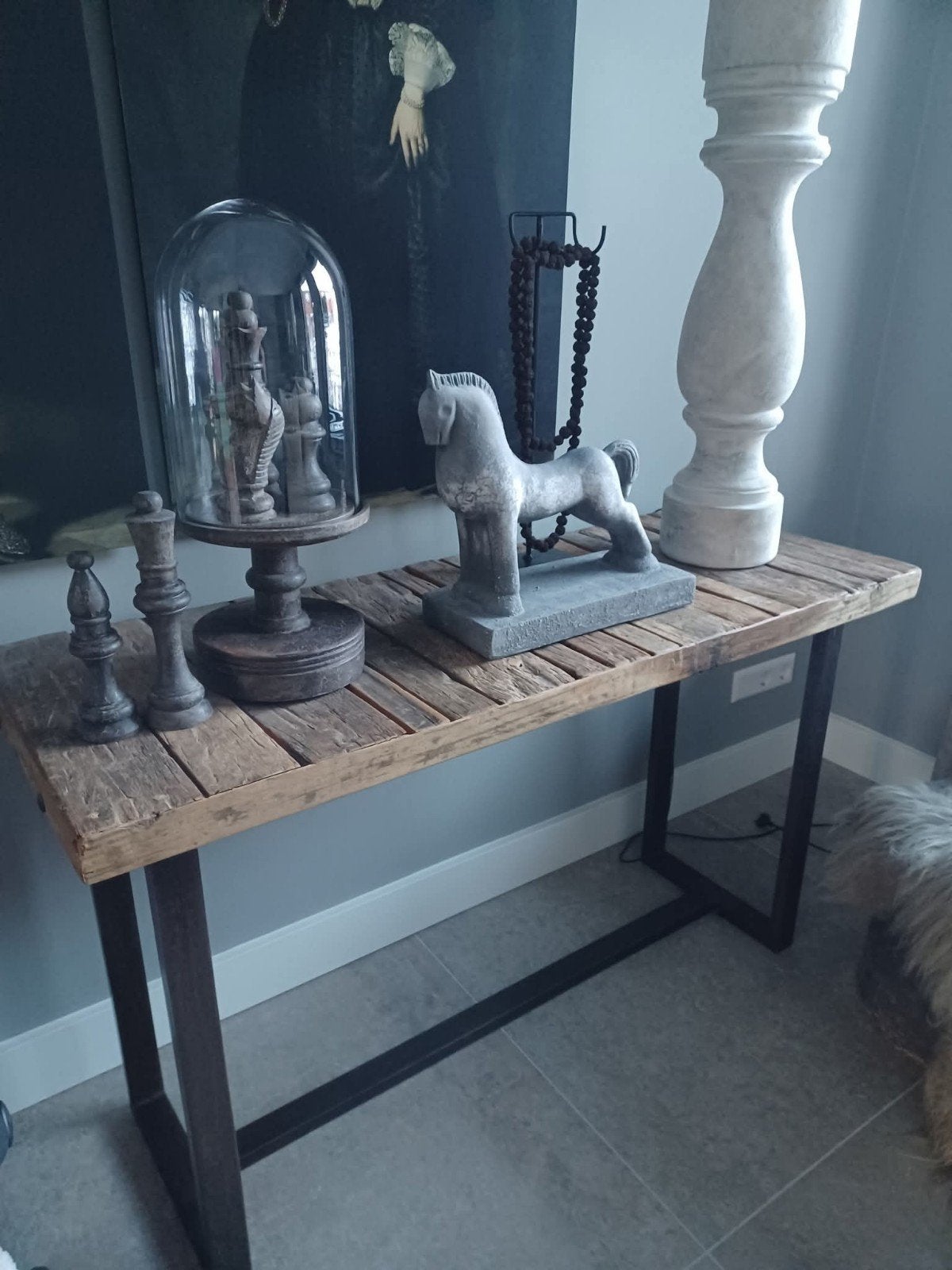 Side tabel, Ophalen, 200 cm of meer, Zo goed als nieuw, 25 tot 50 cm
