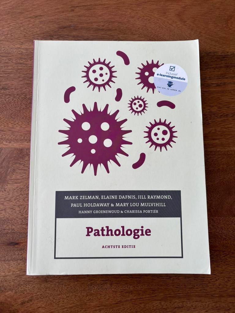 Pathologie, achtste editie, Ophalen of Verzenden, Zo goed als nieuw, Charissa Portiér; Elaine Dafnis; Jill Raymond; Mark Zelman; P...