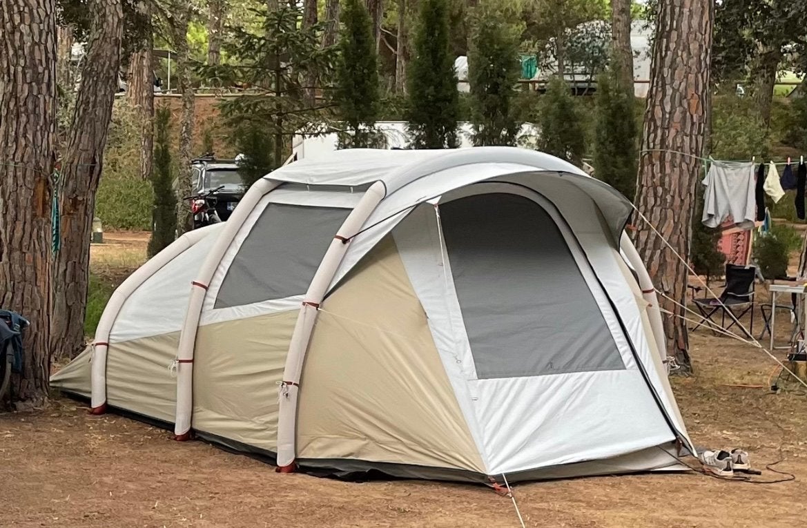 Quechua opblaasbare tent Air Seconds 4.1 F&B, Caravans en Kamperen, Tenten, Ophalen, Zo goed als nieuw, Tot en met 4