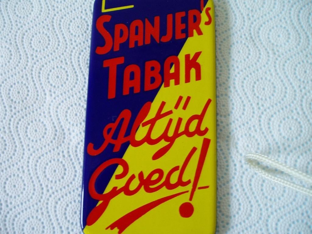 Spanjer,s Deurpostje, Ophalen, Gebruikt, Reclamebord