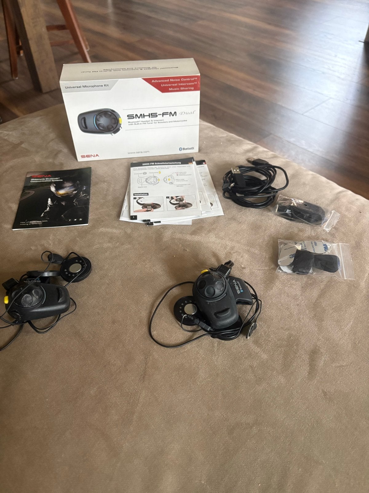 Sena SMH5-FM Dual Bluetooth Intercom voor motorfietsen, Motoren, Ophalen, Zo goed als nieuw