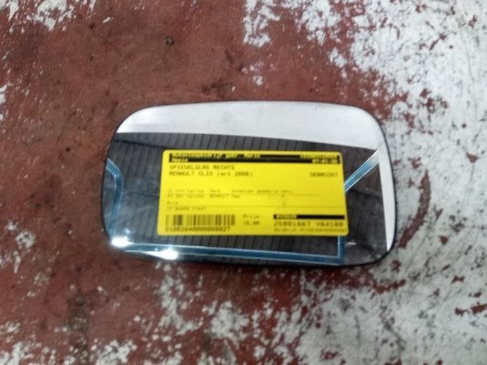 Spiegelglas rechts van een Renault Clio, Gebruikt, -, Renault, -