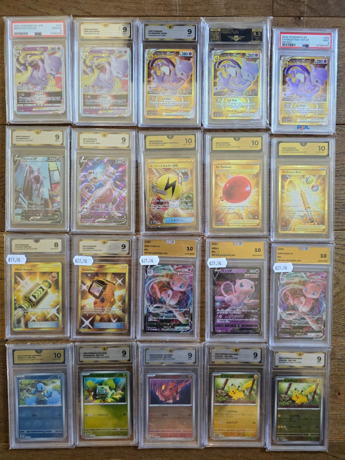 Pokemon Go mew mewtwo gold card file, Ophalen of Verzenden
