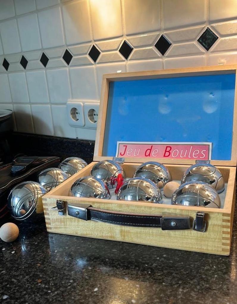2x Complete Jeu de Boules Set in Houten Koffer, Sport en Fitness, Ophalen of Verzenden, Gebruikt