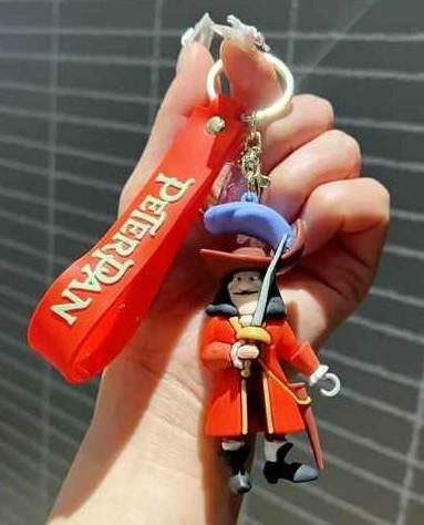 sleutelhanger Kapitein Haak uit Peter Pan - nieuw, Ophalen of Verzenden, Nieuw, Knuffel of Figuurtje