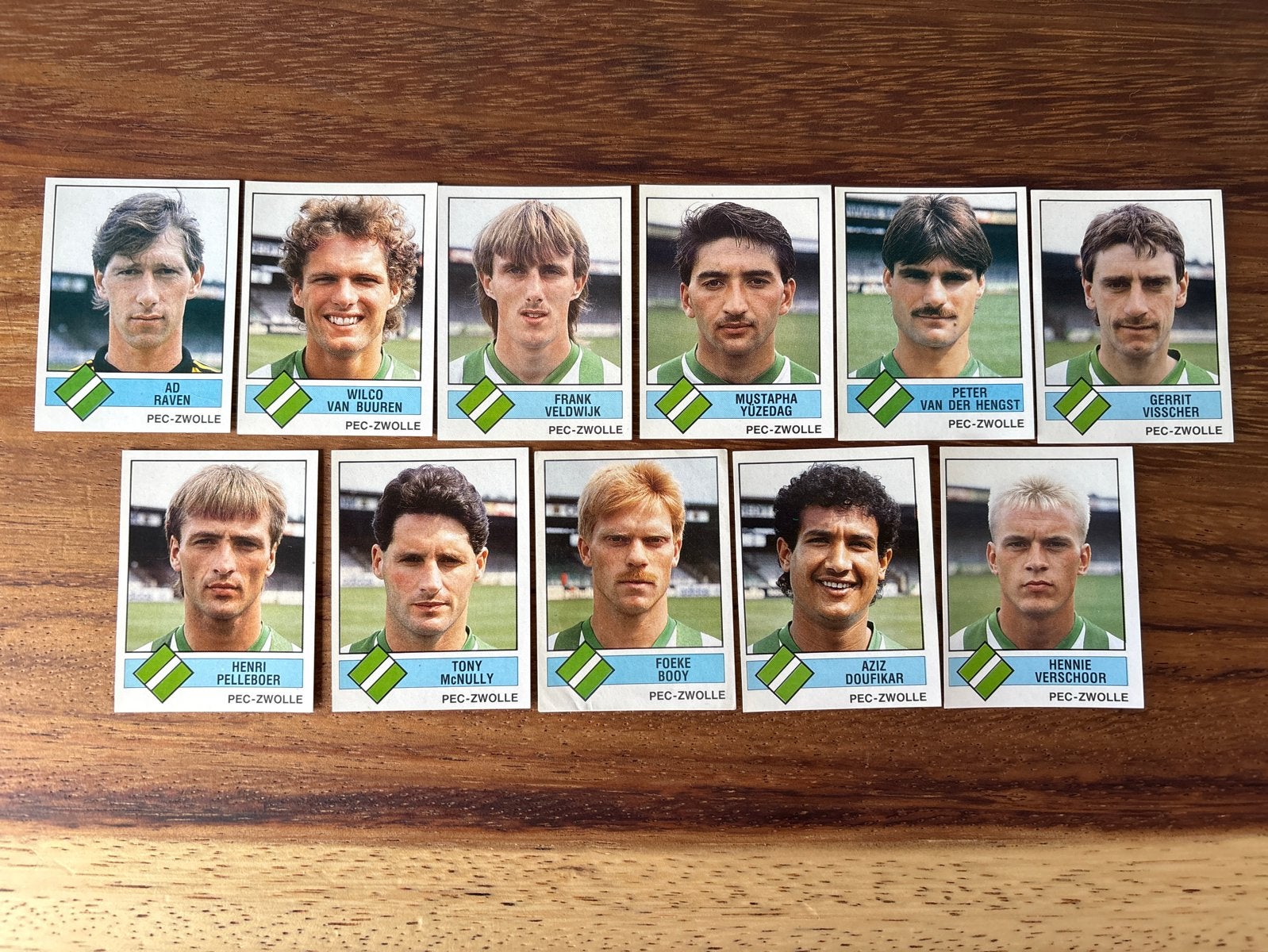 Panini Voetbal 1987 PEC-Zwolle stickers, Ophalen of Verzenden, Zo goed als nieuw, Stickers en Plaatjes