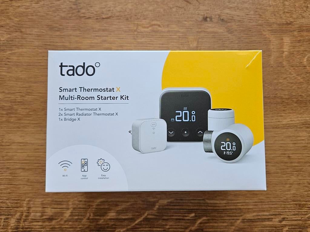 Tado X Smart Thermostat Multi-Room Starter Kit, Doe-het-zelf en Verbouw, Verwarming en Radiatoren, Minder dan 30 cm, Hoog rendement (Hr)