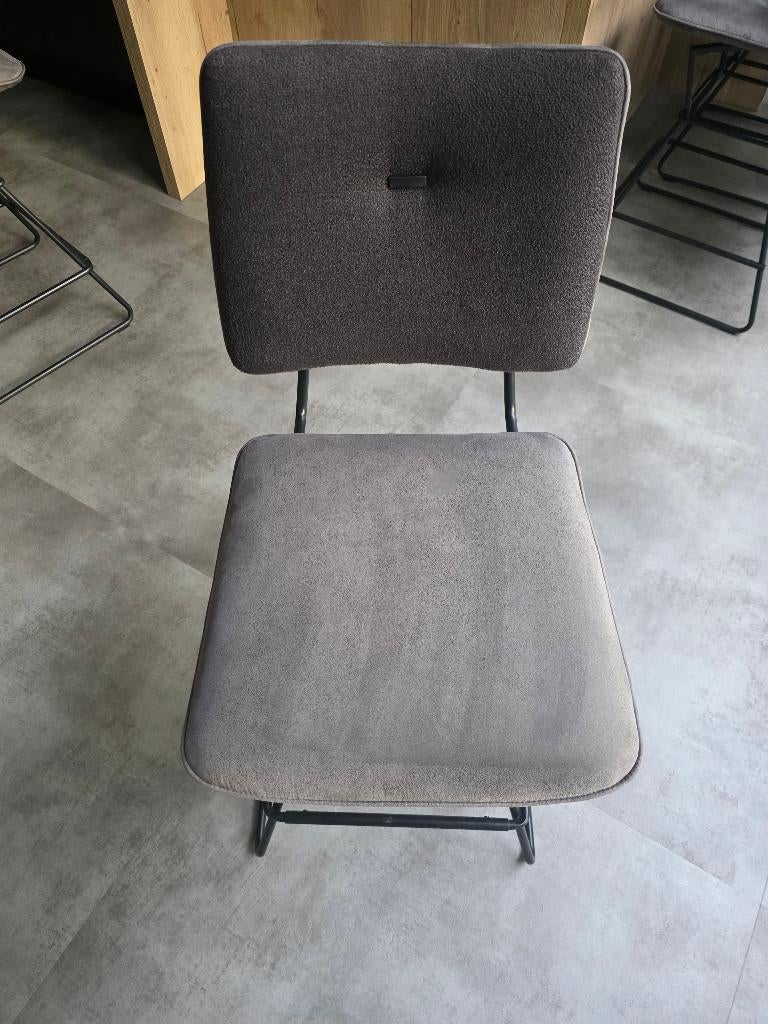 Barstoelen Xooon, Ophalen, Grijs, Modern, industrieel, Scandinavisch, Zo goed als nieuw