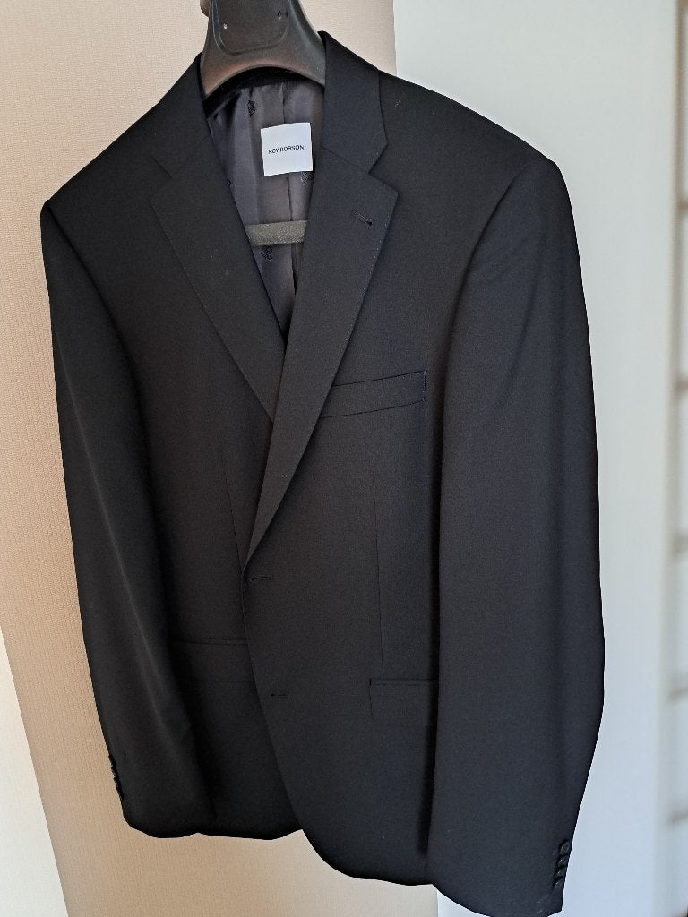 Zwart kostuum maat 56 - Roy Robson - Zeer goede staat, Kleding | Heren, Kostuums en Colberts, Zwart, Maat 56/58 (XL), Ophalen of Verzenden