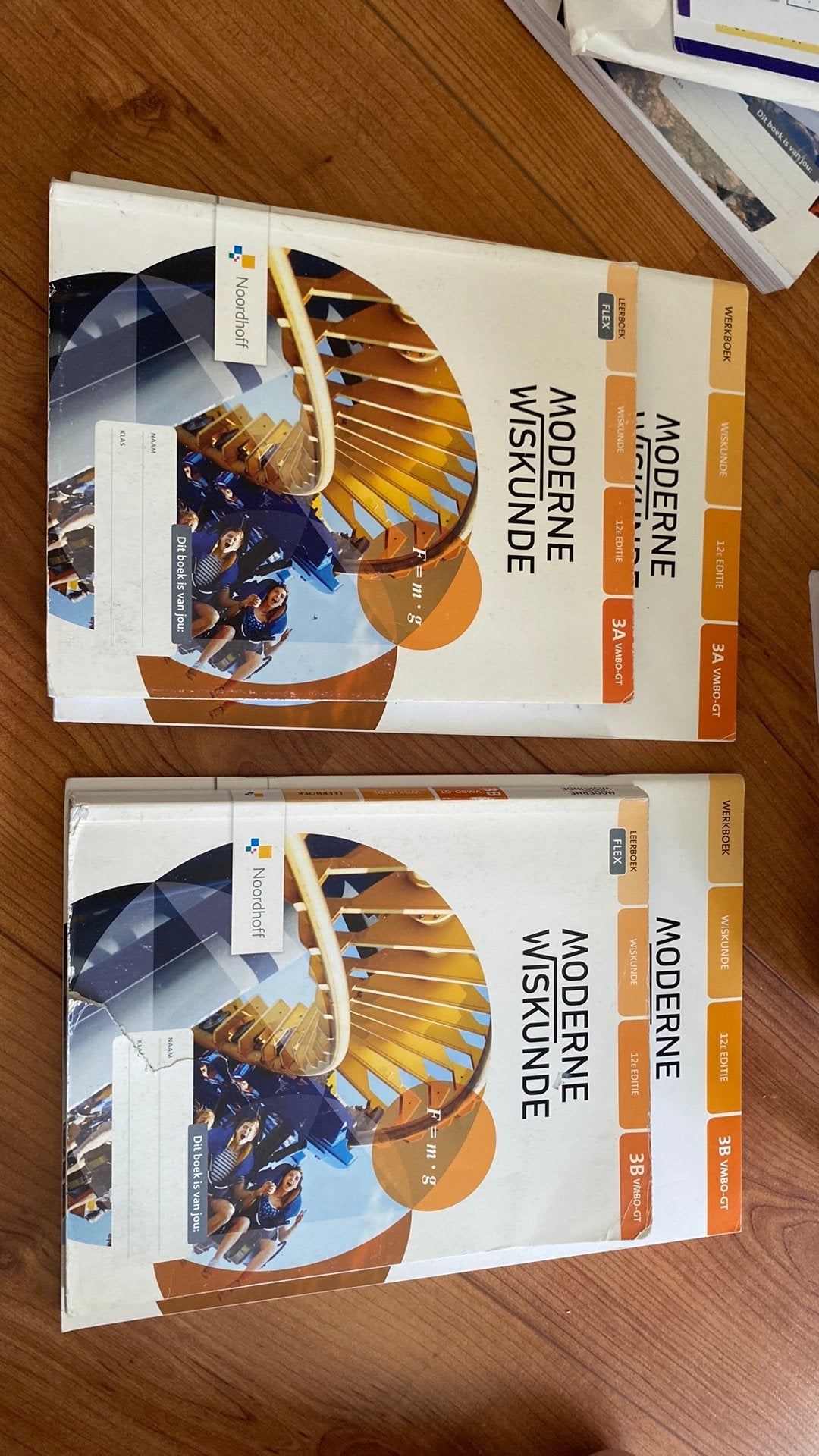 wiskunde 3a en 3b – moderne wiskunde (noordhoff) vmbo-gt, Ophalen of Verzenden, Zo goed als nieuw, VMBO, Overige vakken