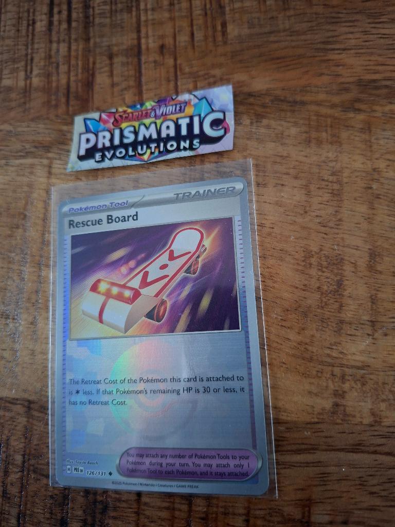 Pokemon – Rescue Board (xPRE 126/131) – Prismatic, Ophalen of Verzenden, Nieuw, Losse kaart, Foil