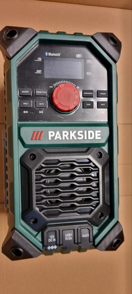 Nieuw Parkside Bouwradio PBRA 20-Li B2 zonder accu en lader, Audio, Tv en Foto, Radio's, Verzenden, Nieuw, Bouwradio