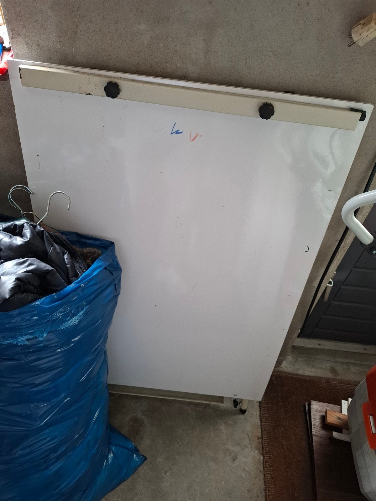 White board wit bord flipover, Ophalen, Gebruikt, Whiteboard