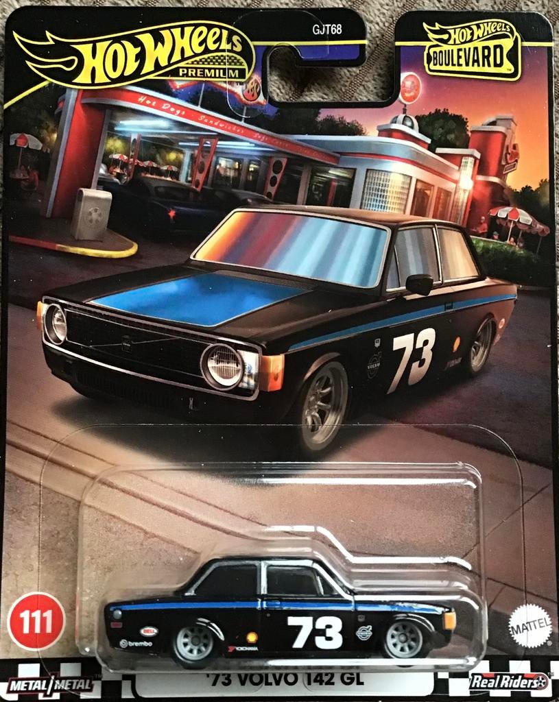 Hot Wheels Premium Volvo 142, Hobby en Vrije tijd, Modelauto's | Overige schalen, Ophalen of Verzenden, Zo goed als nieuw, Auto