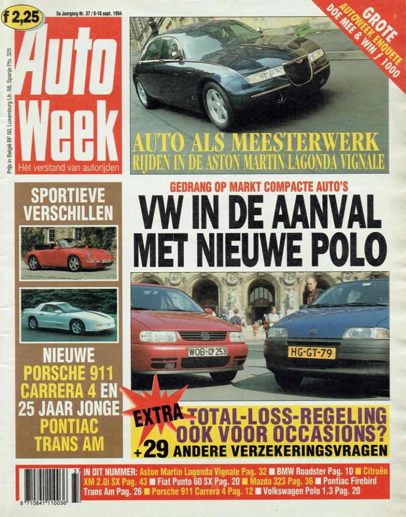 Autoweek 1994 nr. 37 (o.a. Aston Martin Lagonda Vignale), Verzenden, Gelezen, Algemeen
