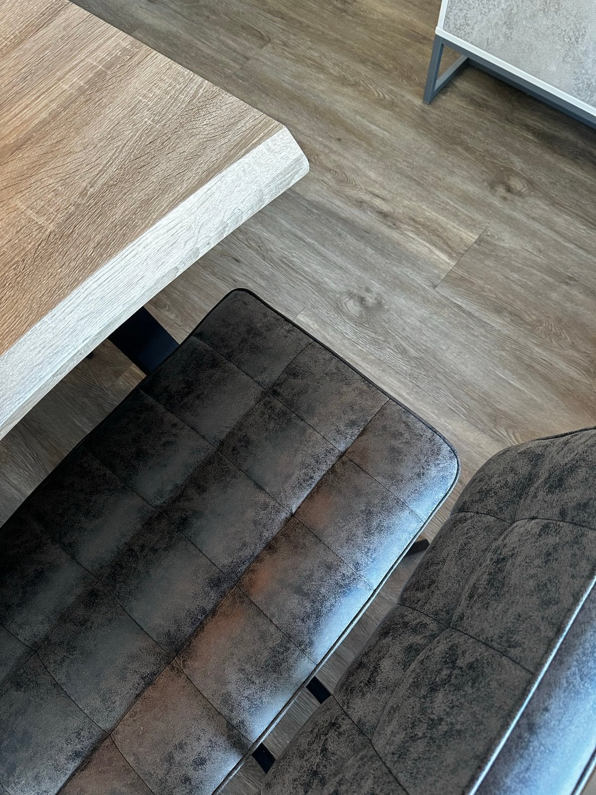 Moderne eetbank met rugleuning - 150x50x46 cm, Huis en Inrichting, Ophalen, Minder dan 75 cm, 150 tot 200 cm, Driepersoons