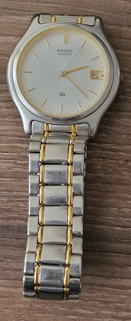 Vintage Seiko horloge, Ophalen, Seiko, Staal, Met bandje
