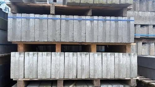 opsluitband, 12x25x100 grijs afgekeurde partij stootband, Overige typen, Nieuw, Ophalen of Verzenden, 10 m² of meer