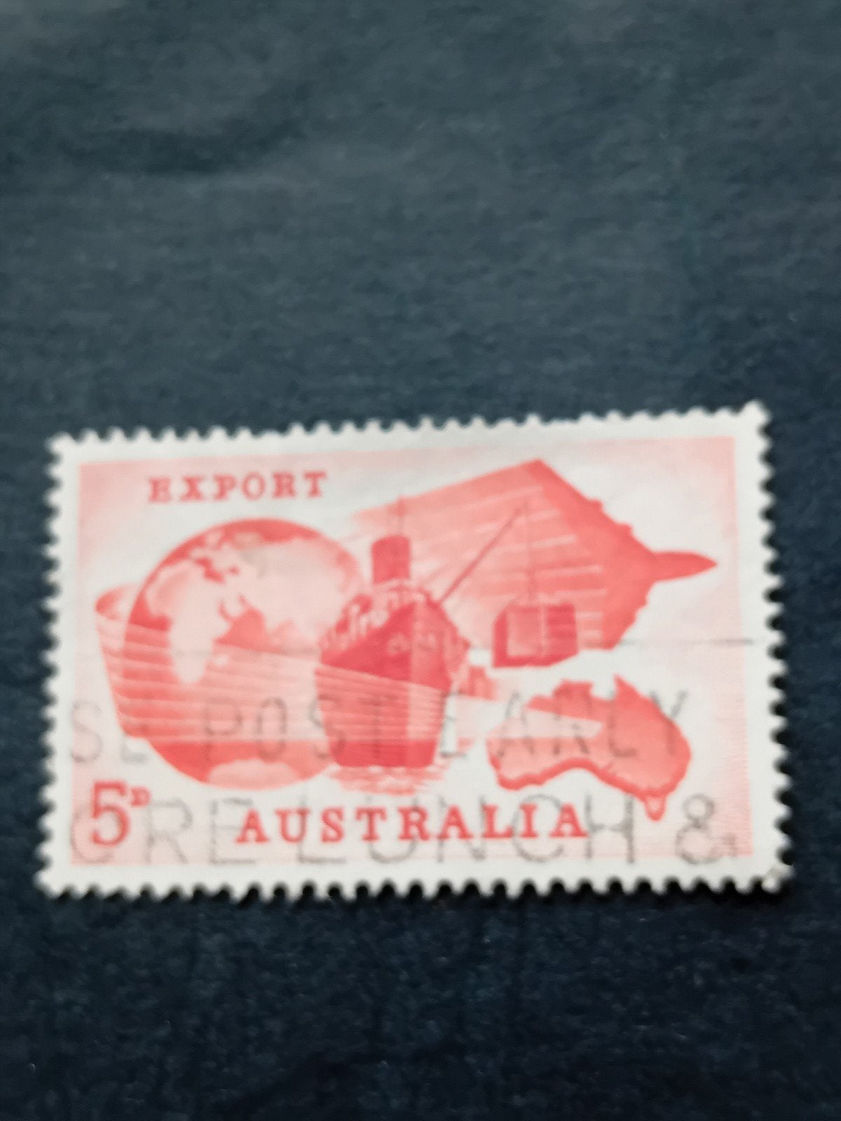 Australische postzegel 'Export' 5d, jaren '50, Ophalen of Verzenden