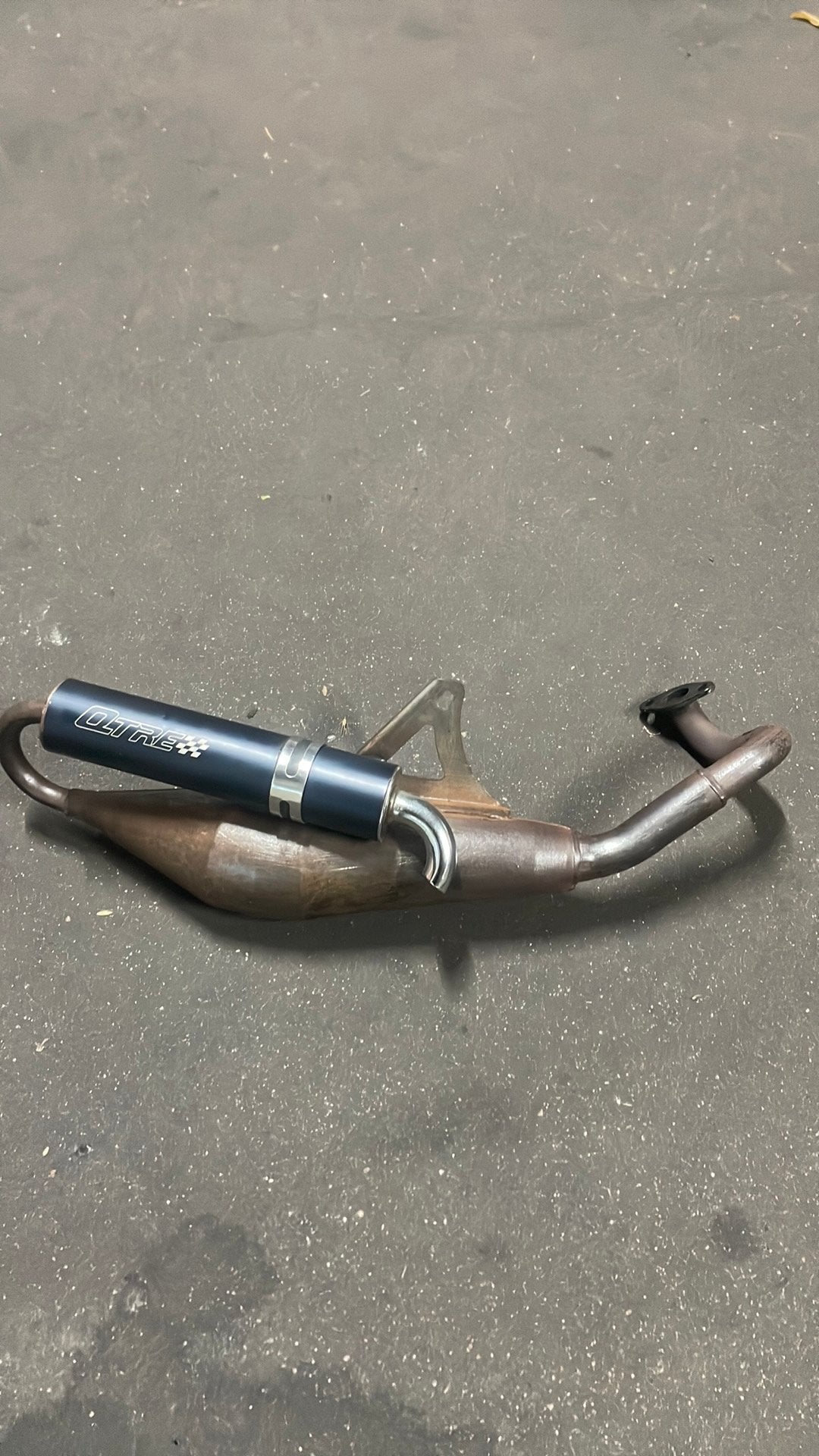 Technigas Qtre 50/70cc terugloop uitlaat, Ophalen of Verzenden, Zo goed als nieuw