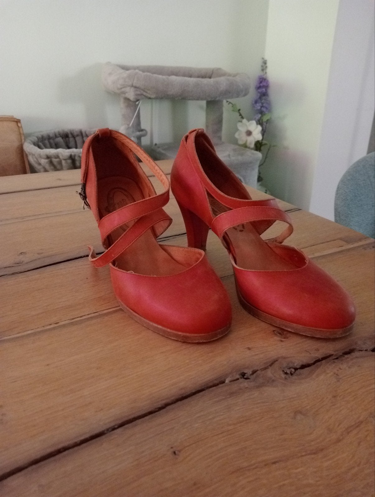 Fred de la Bretoniere- Goldies  rose/rood - Maat 38, Pumps, Ophalen of Verzenden, Gedragen, Oranje