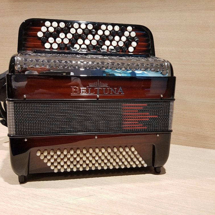 Beltuna Studio III 96 K M Helicon Harmonicordeon B-Greep, Niet ingevuld, Ophalen of Verzenden, 96-bas, Knopaccordeon