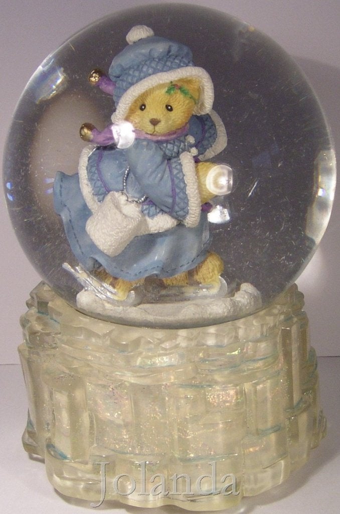 Cherished Teddies Muziekdoos / Waterglobe Candace, Ophalen of Verzenden, Zo goed als nieuw, Beeldje, Cherished Teddies