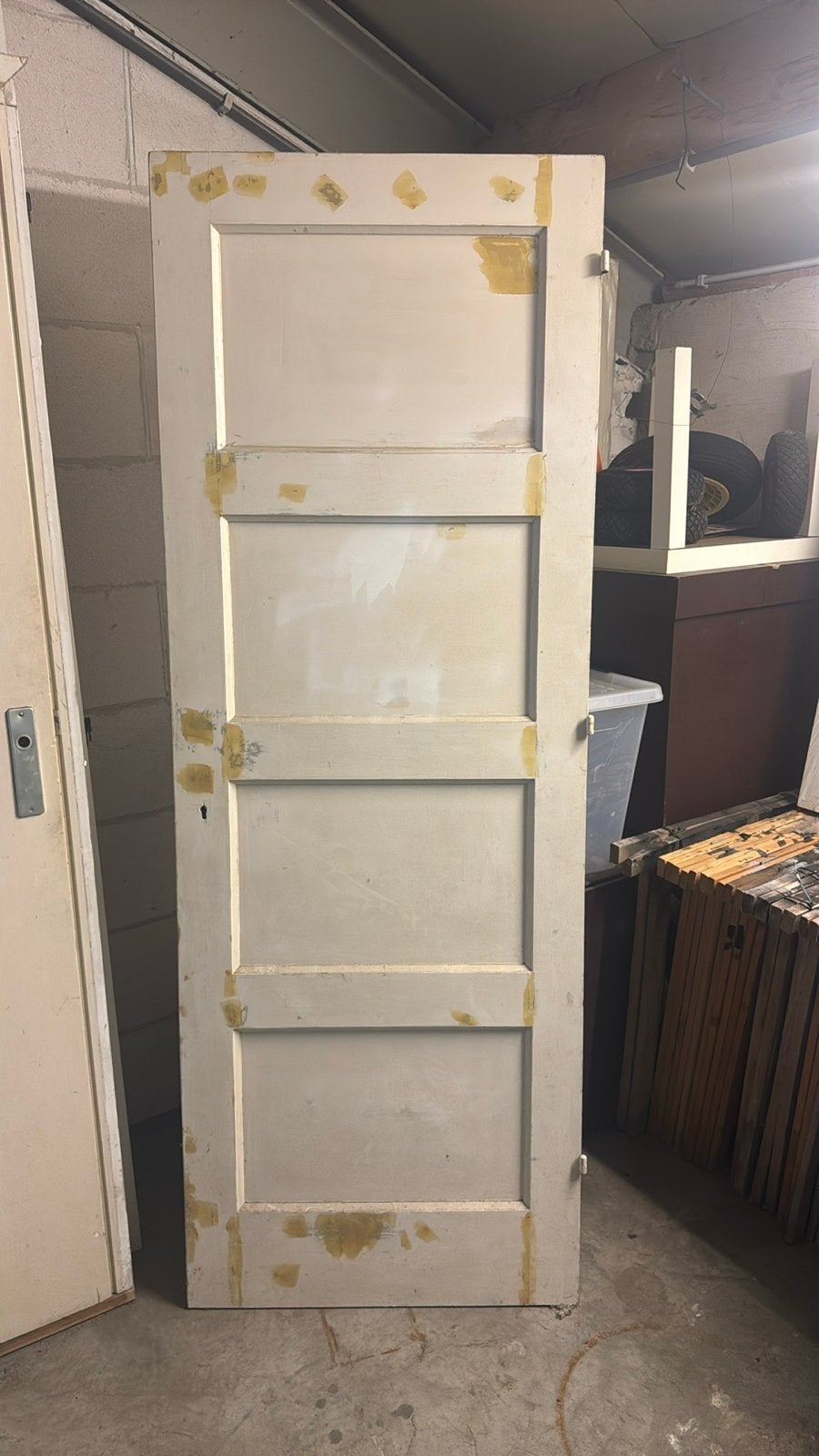 Set van twee gebruikte deuren (binnen/buiten), Ophalen, Gebruikt, 80 tot 100 cm, Binnendeur