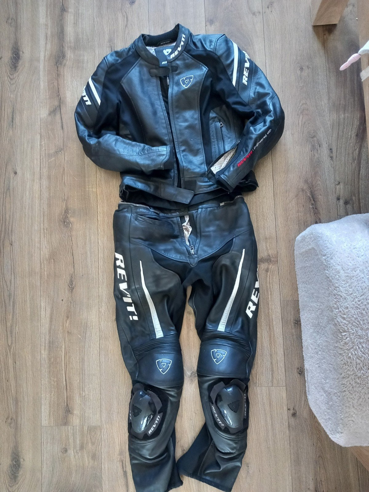 REV'IT! Motorpak - Zwart Leren Combipak, Motoren, Kleding | Motorkleding, REV'IT!, Combipak, Ophalen of Verzenden, Dames