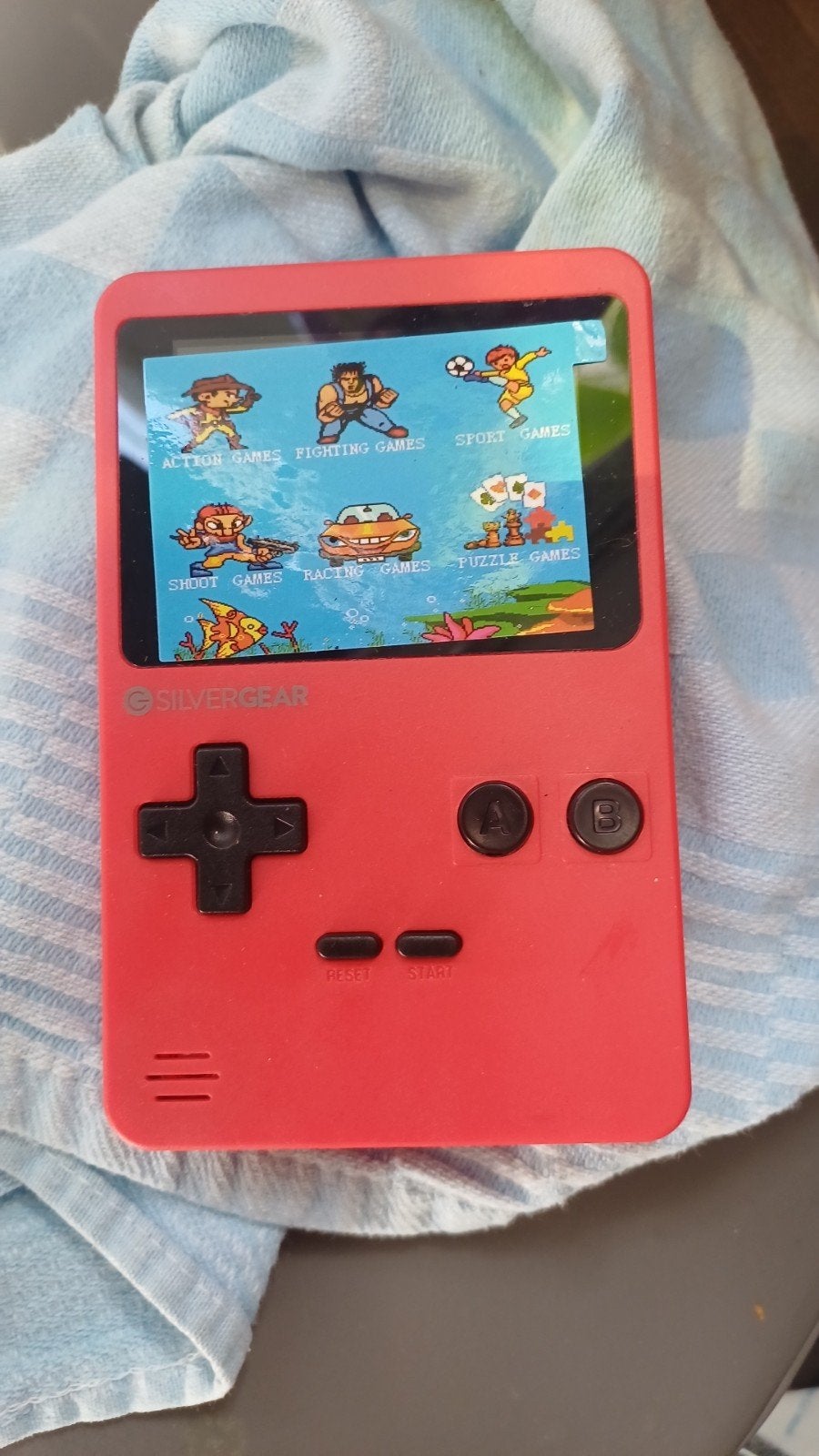 Silvergear retro gameboy style, Spelcomputers en Games, Ophalen of Verzenden, Game Boy Color
