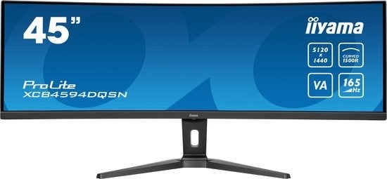 iiyama ProLite XCB4594DQSN - 45 inch DQHD Curved VA, Info@novadisplays.nl, Curved, VA, Nieuw
