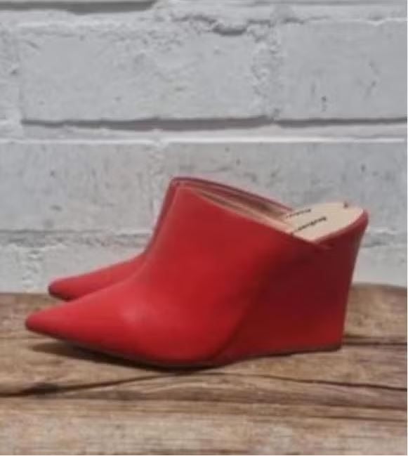 Lola Cruz - Prachtige leren muiltjes maat 38 - Nieuw €220, Kleding | Dames, Schoenen, Lola Cruz, Nieuw, X, Rood