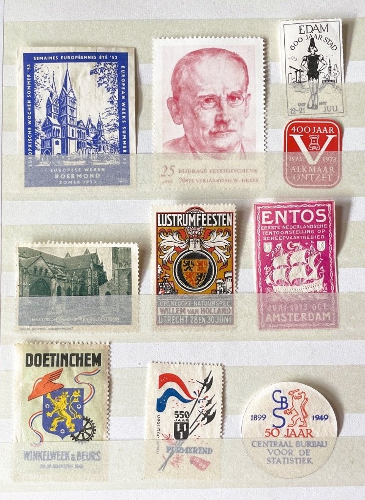 Lot sluitzegels - Nederland - periode 1911-1973, Verzenden, Postfris, Overige thema's