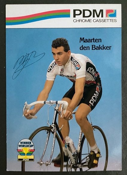 Wielertrui  PDM – MAARTEN DEN BAKKER – 1990, Ophalen of Verzenden, Overige typen