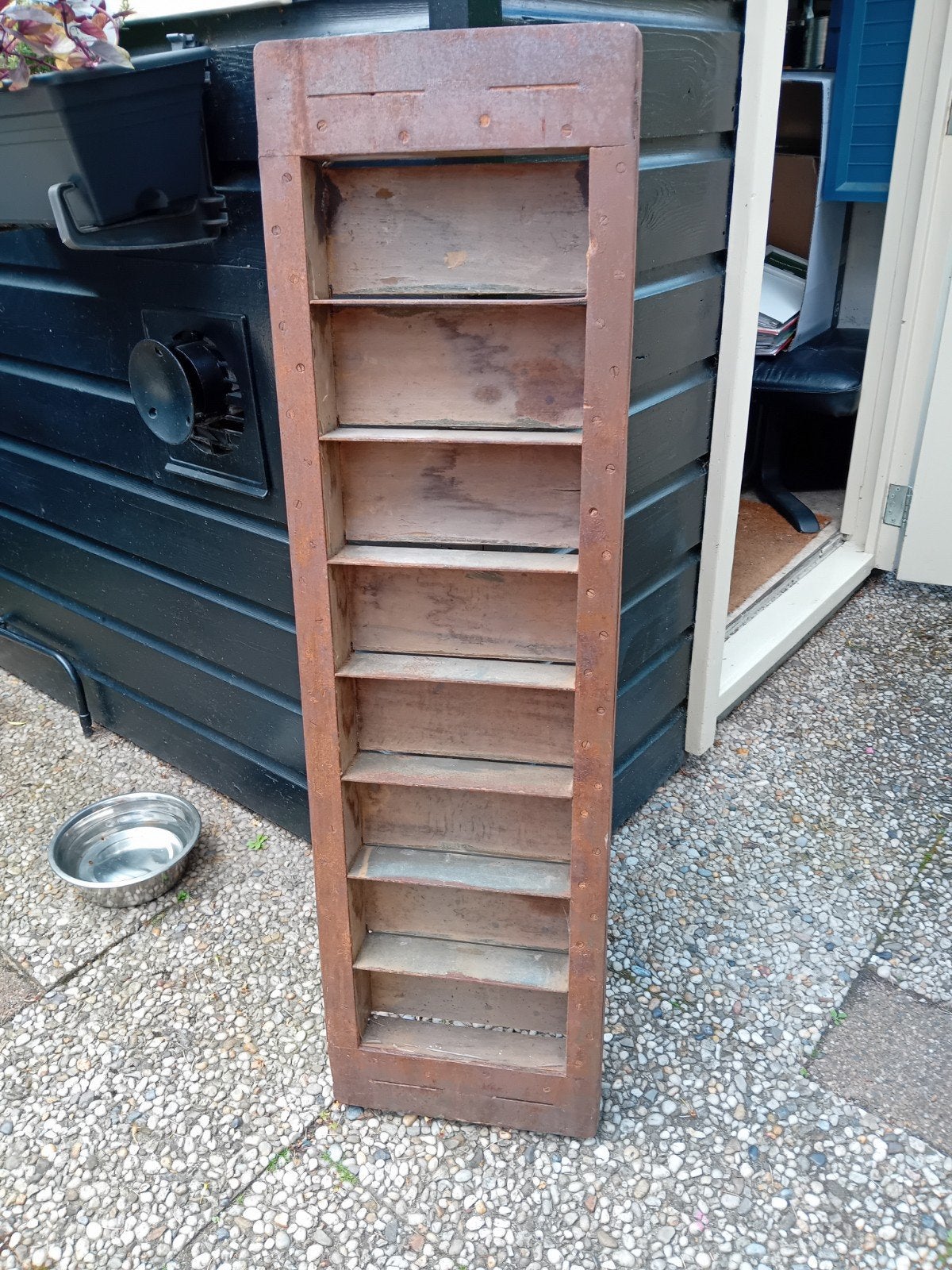 Vintage houten baksteenmal, Ophalen of Verzenden