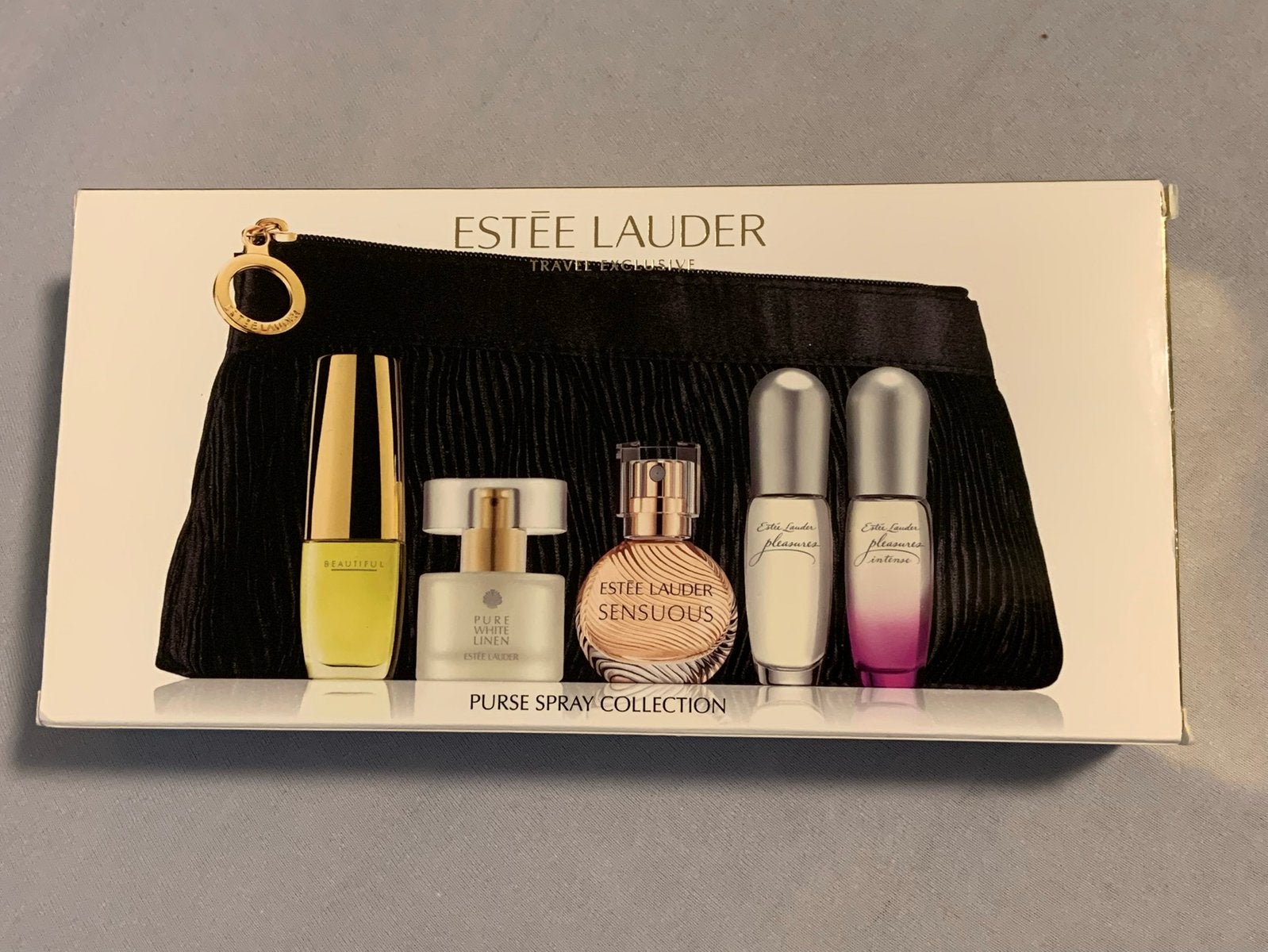 Estee Lauder Travel Exclusive, purse spray collection, Ophalen of Verzenden, Zo goed als nieuw, Zwart, Gehele gezicht