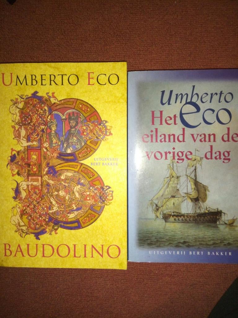 Umberto Eco:2 stuks, Verzenden, Gelezen, Umberto Eco, Nederland